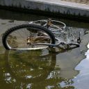 fiets, water