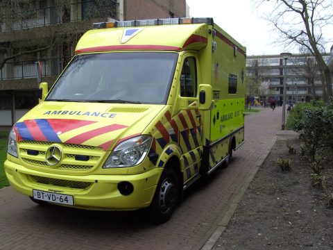 ambulance, sirene, voertuig