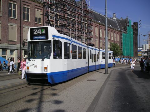 Amsterdam, tram, GVB