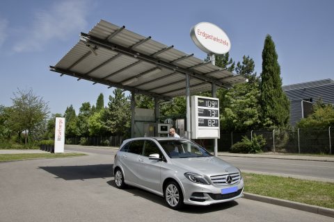 Mercedes-Benz, B-Klasse, aardgas, taxi, biogas