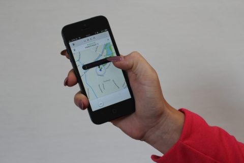 taxi, bestellen, app, smarthone, iPhone, Uber, Amsterdam