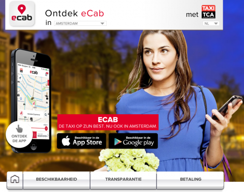eCab, taxi-app