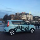 Abel, elektrische taxi, Kia Soul EV, Amsterdam, taxi