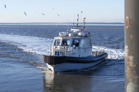 De watertaxi van Veltman Marine Service