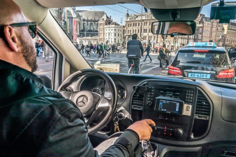 Taxichauffeur in Amsterdam