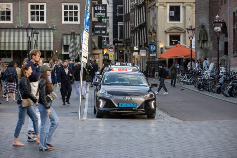 Taxistandplaats in Amsterdam
